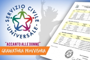 Servizio Civile Universale &quot;ACCANTO ALLE DONNE&quot; - Graduatoria provvisoria